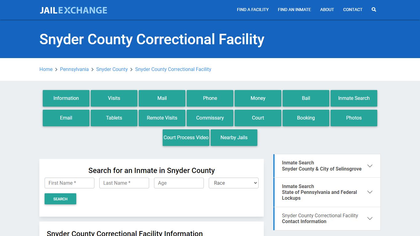 Snyder County Correctional Facility - Jail Exchange